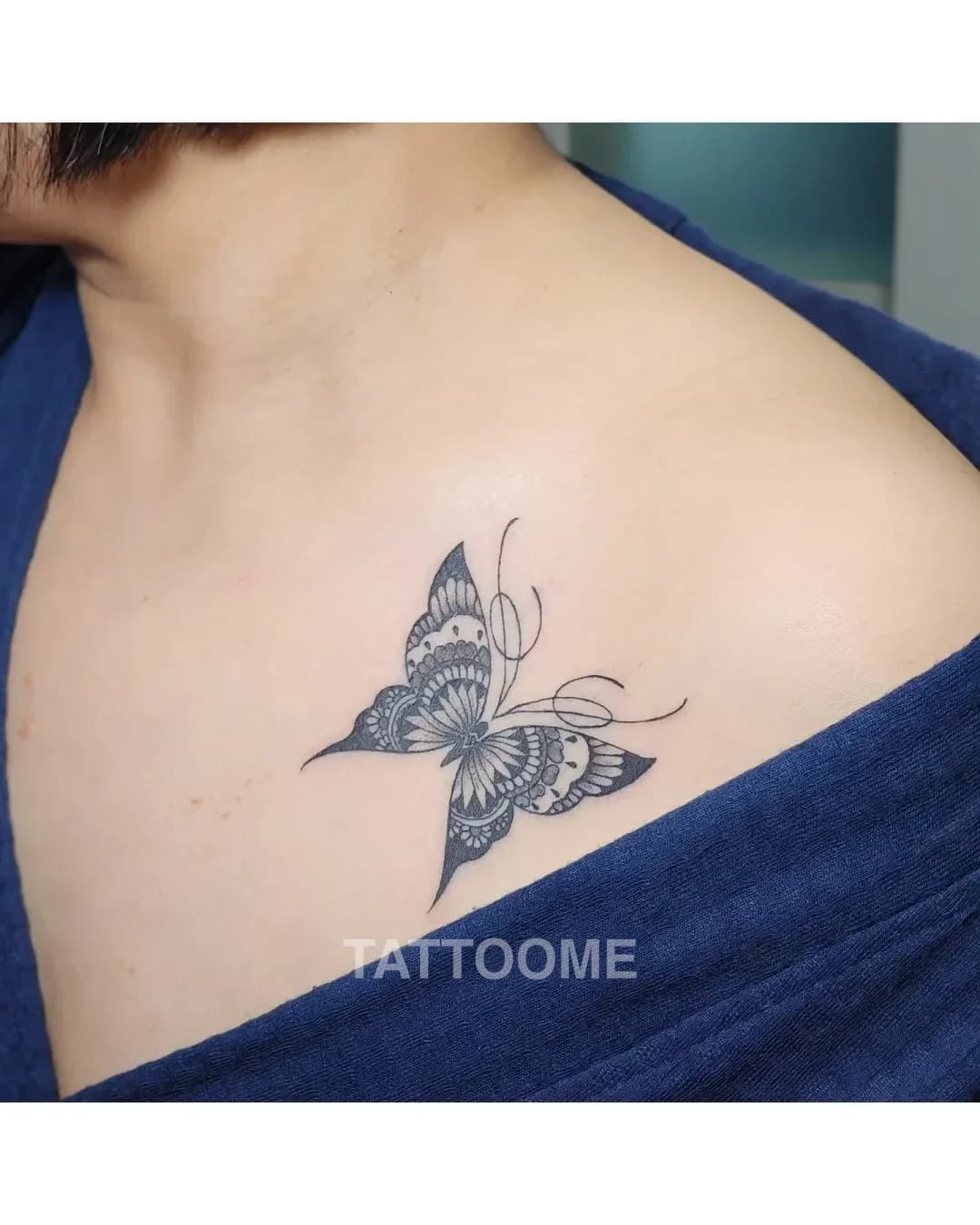 블랙워크 나비2 - habiletattoo