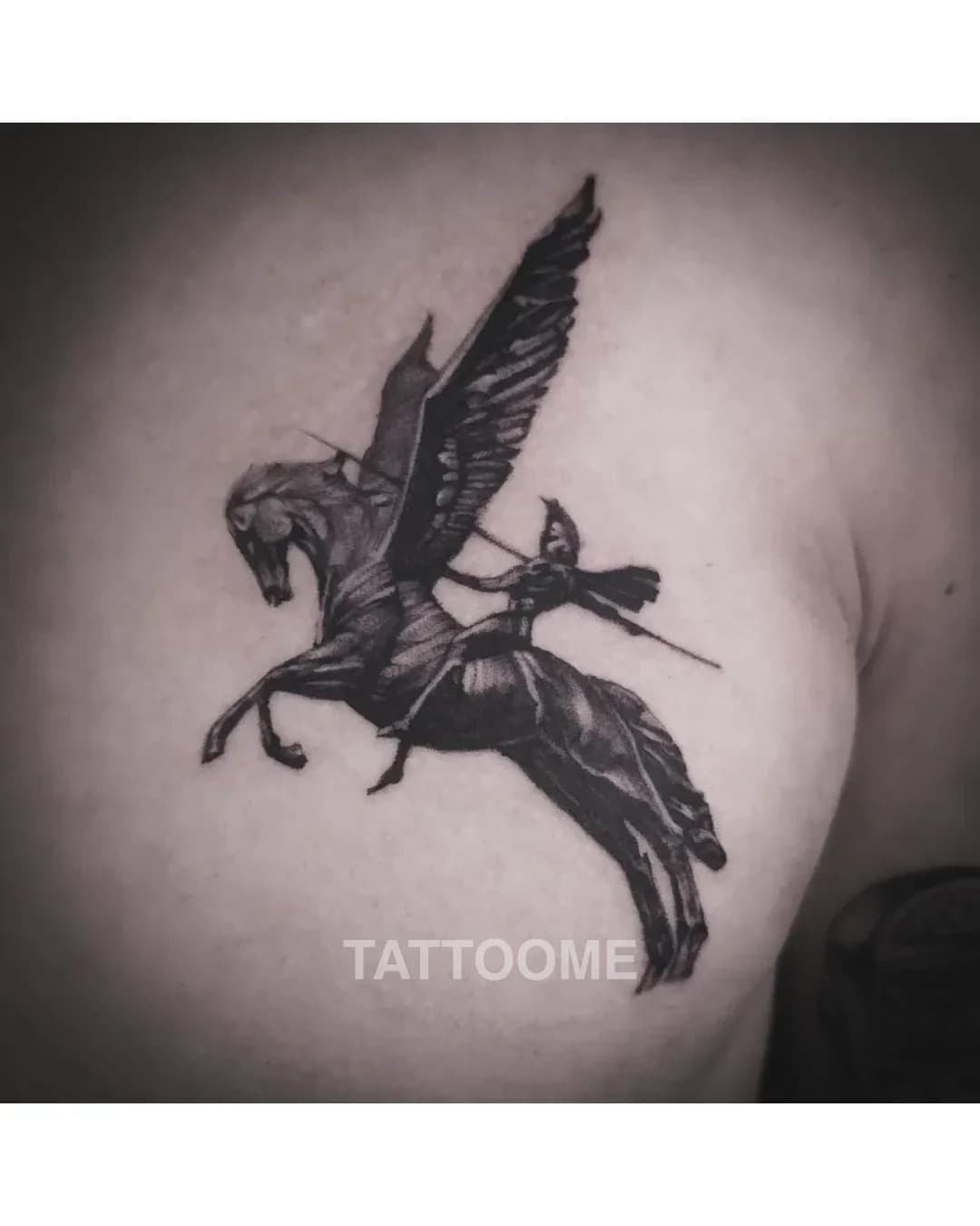 블랙앤그레이 말 - ress_tattoo