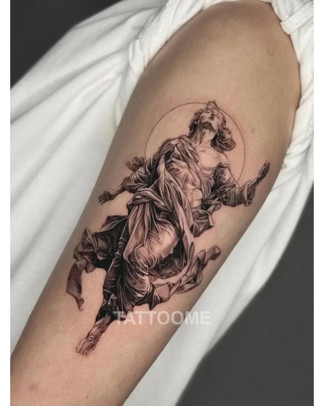 블랙앤그레이 팔 - keontattooart