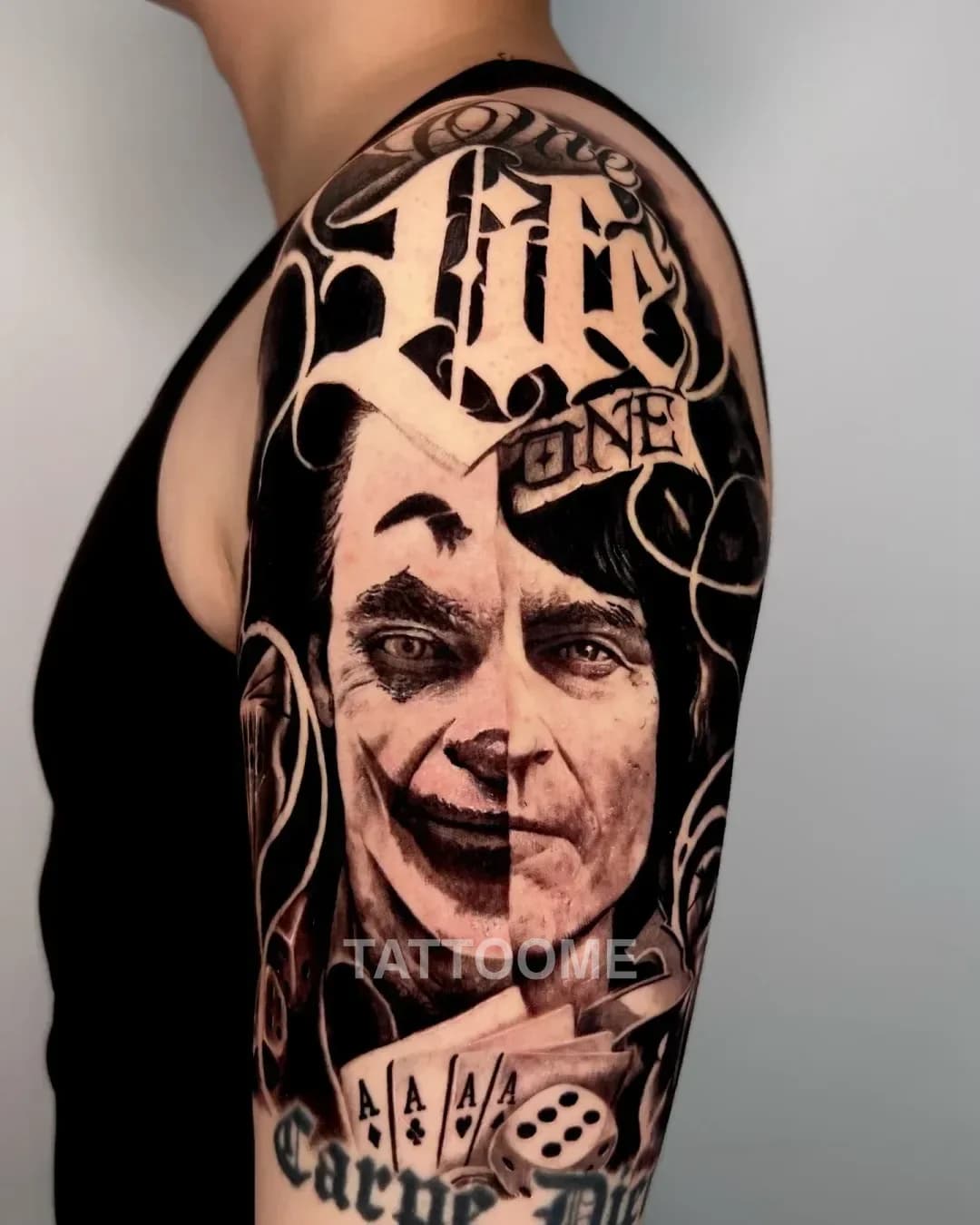 블랙앤그레이 조커 - inkedout_tattoo