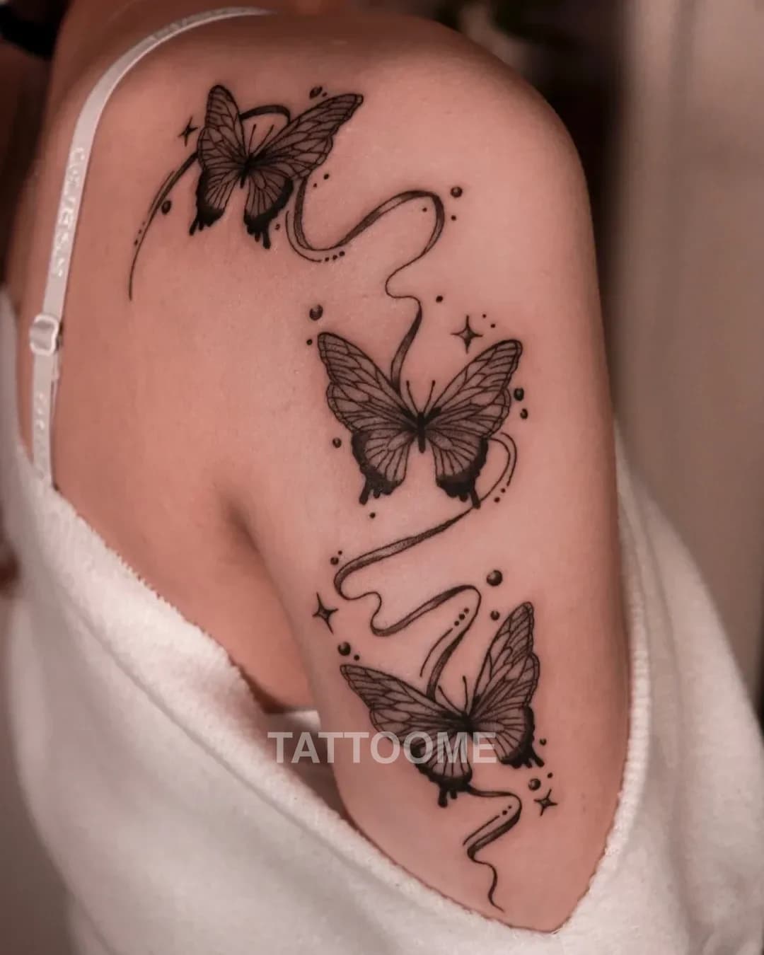 블랙워크 나비 - hong2_tattoo