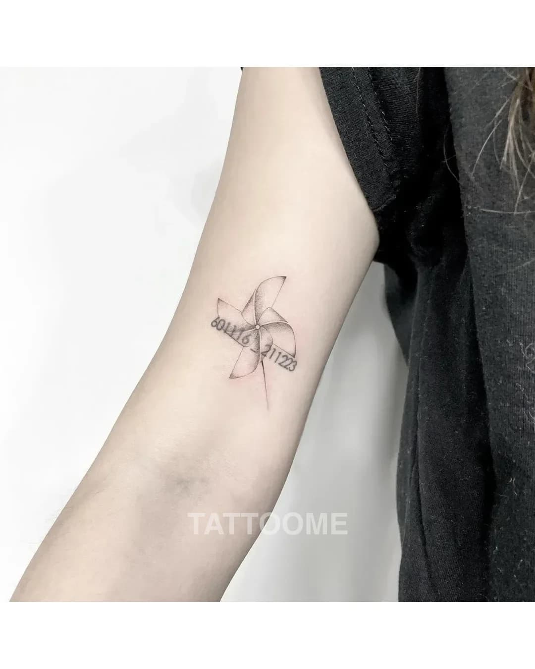 라인워크 바람개비 - tattooist_myoan
