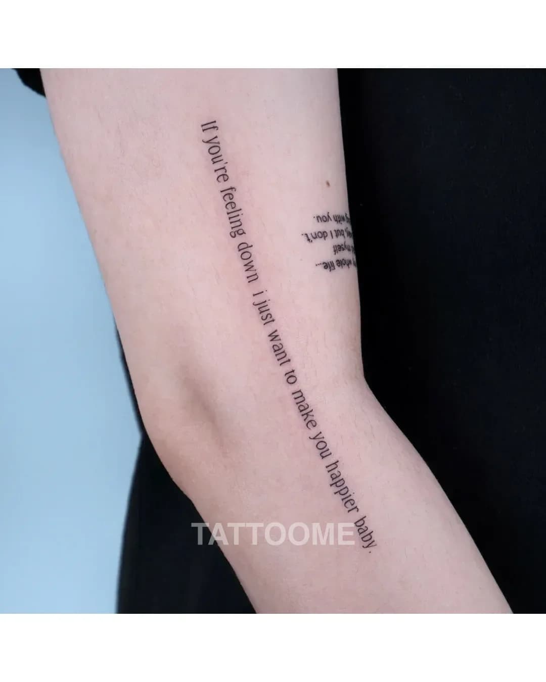 레터링 팔1 - tattooist__mani