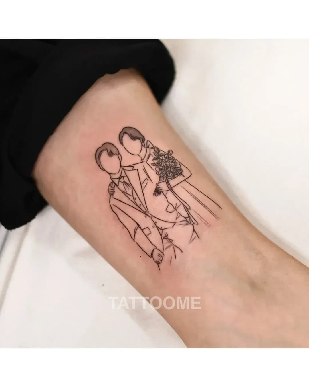 라인워크 웨딩사진 - tattooer_oom 2