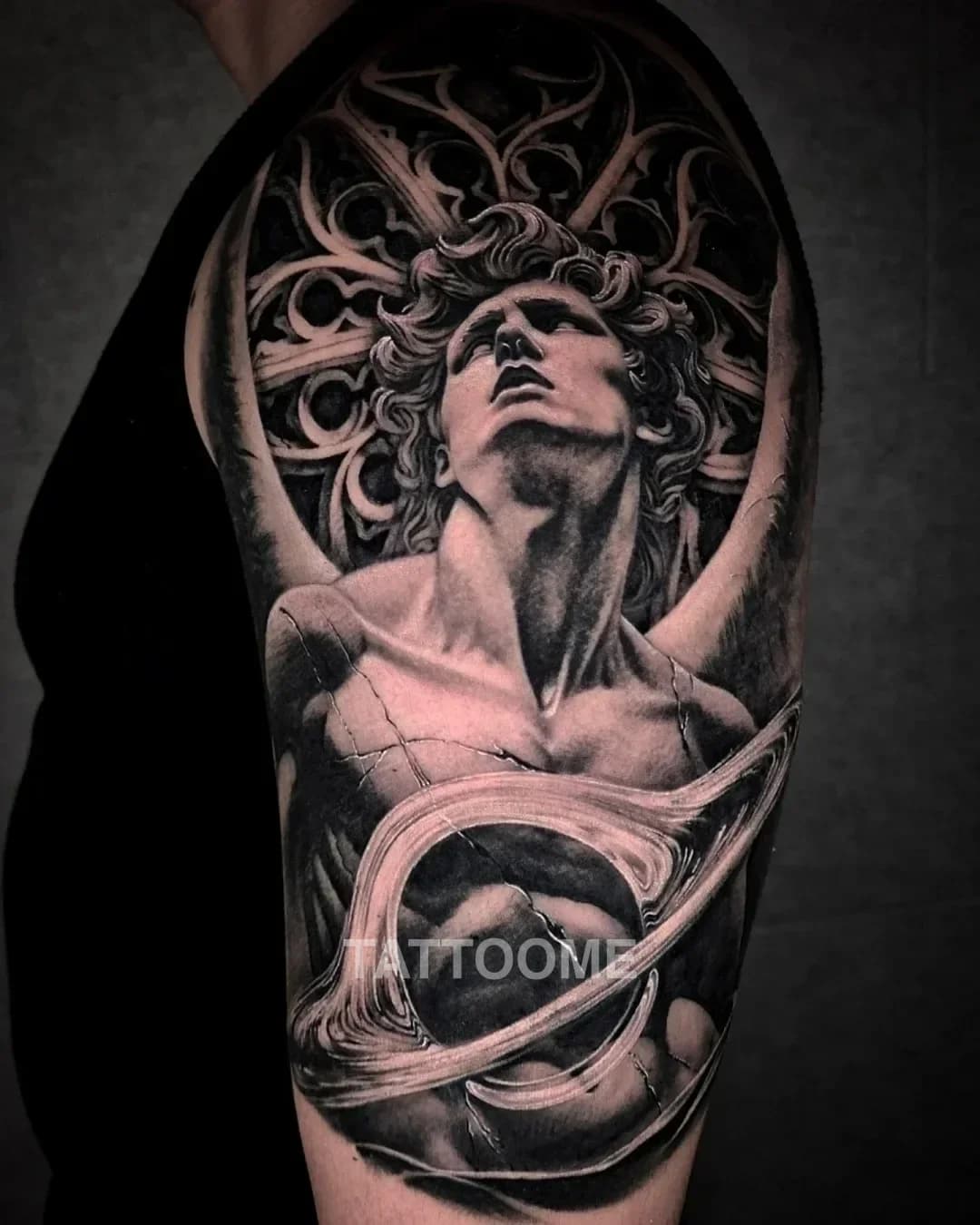 블랙앤그레이 팔2 - tattooist_judan_bg