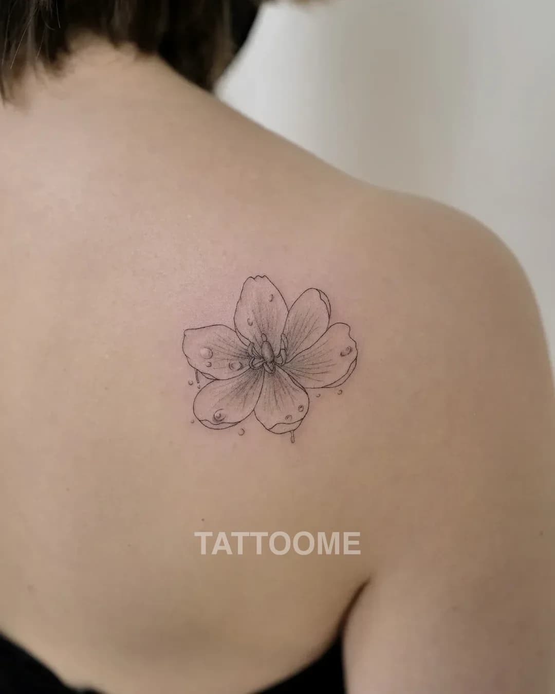 라인워크 꽃 - lime_tattoo
