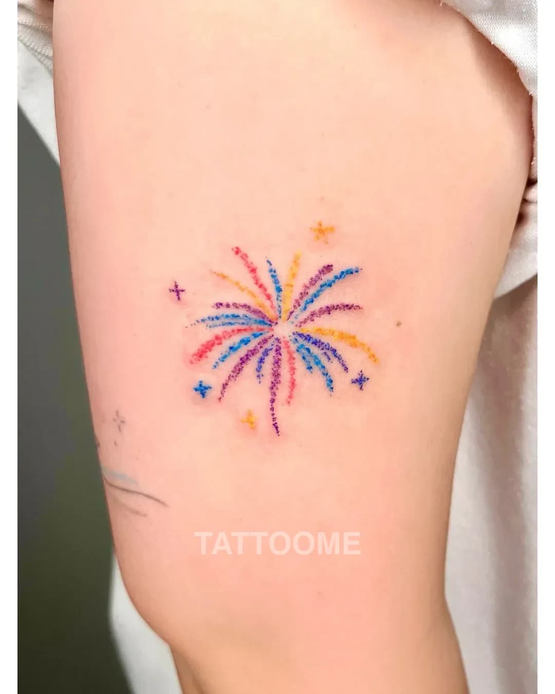 감성타투 폭죽 - chacha.tattoo