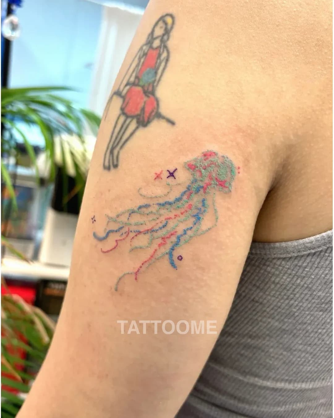 감성타투 해파리 - ddalgi_tattoo