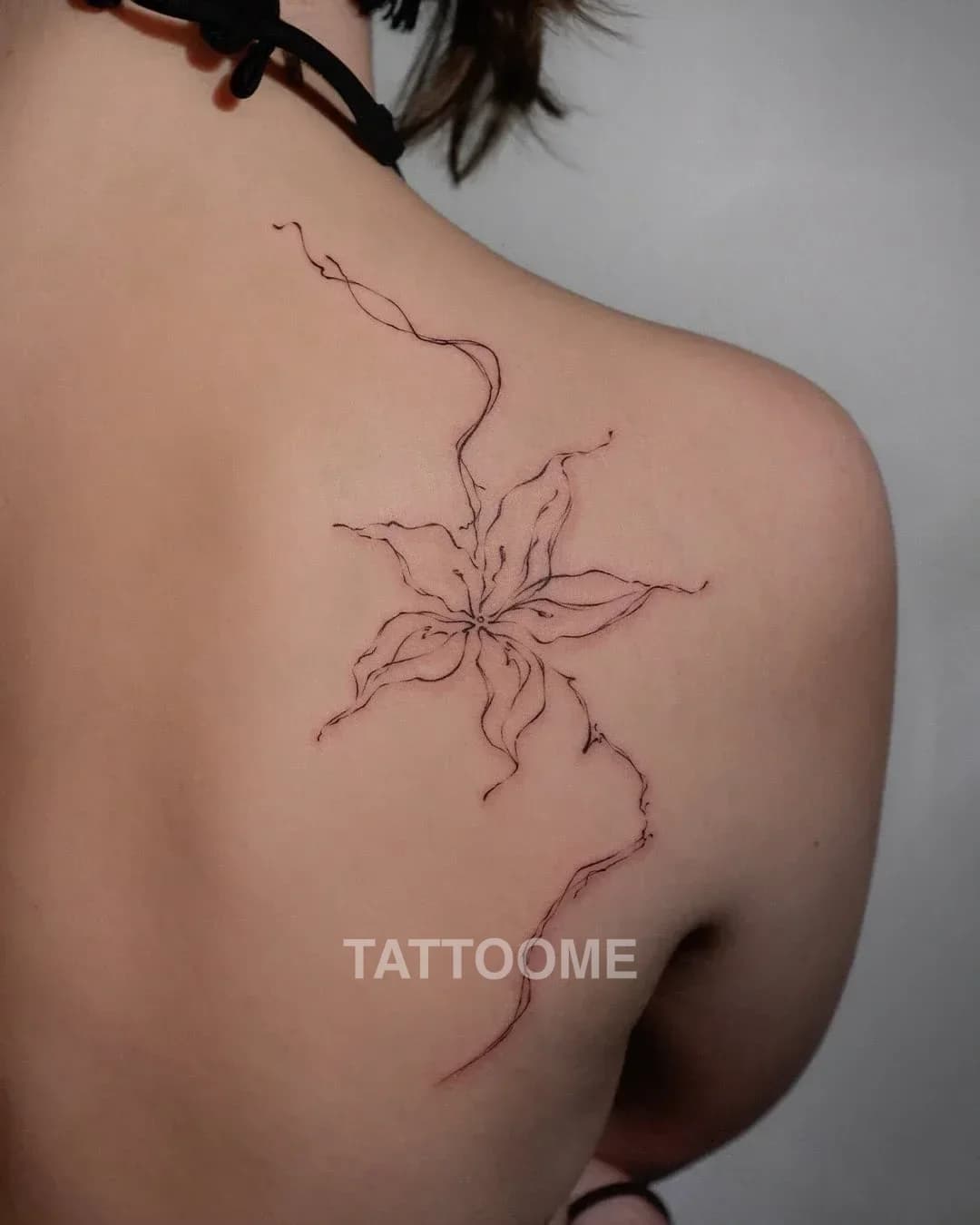 라인워크 꽃2 - hezetattoo