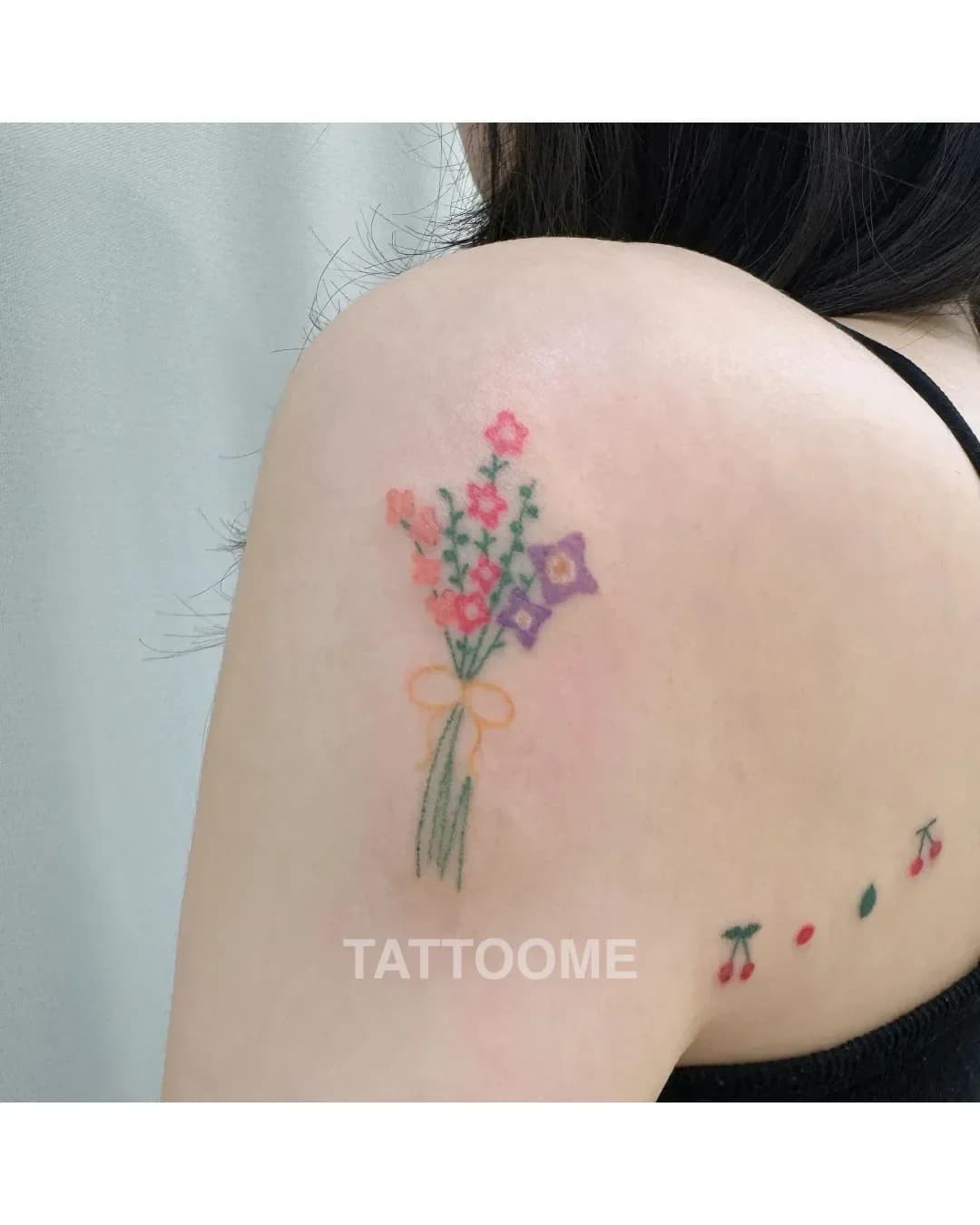 감성타투 꽃 - handpoke__hami