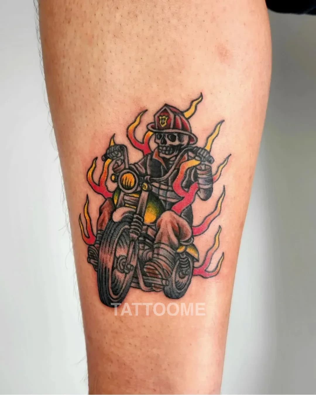 올드스쿨 고스트라이더 - hoichang_tattooer