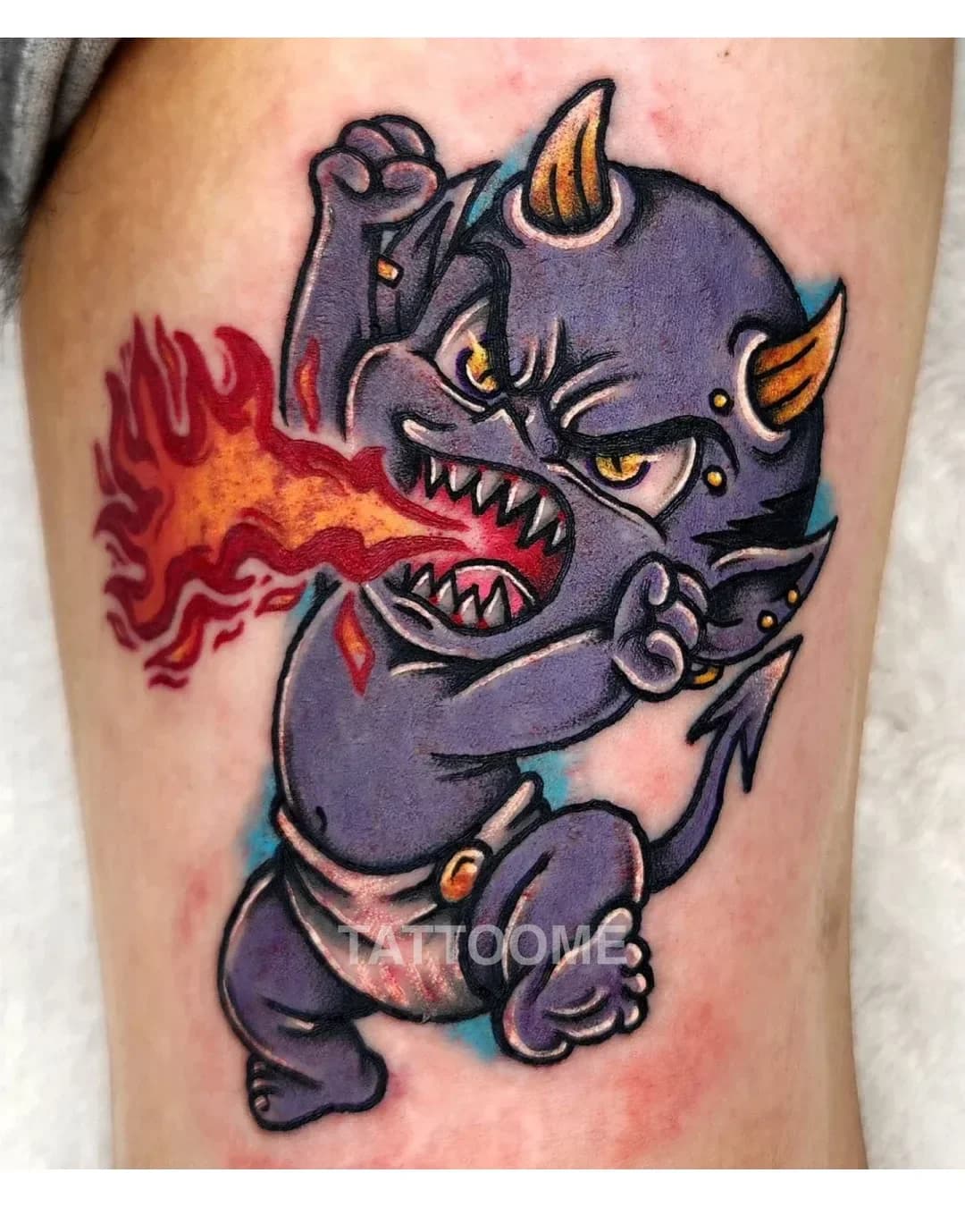 뉴스쿨 악마 - bini_k.tattooer