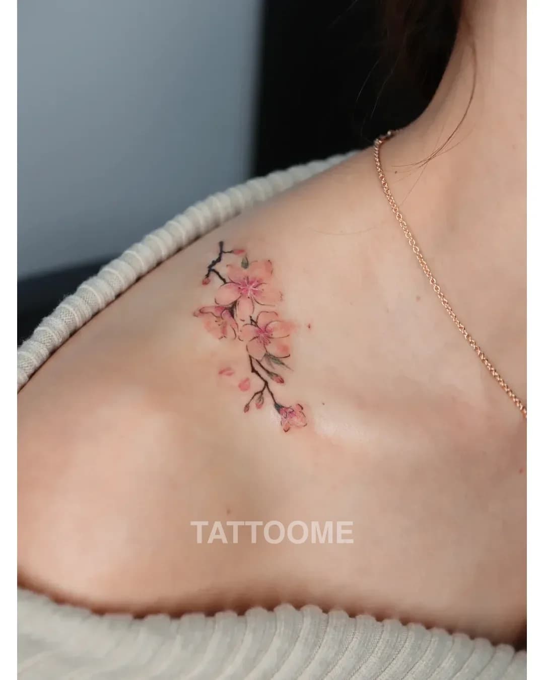 감성타투 꽃 - tattooist_jinha