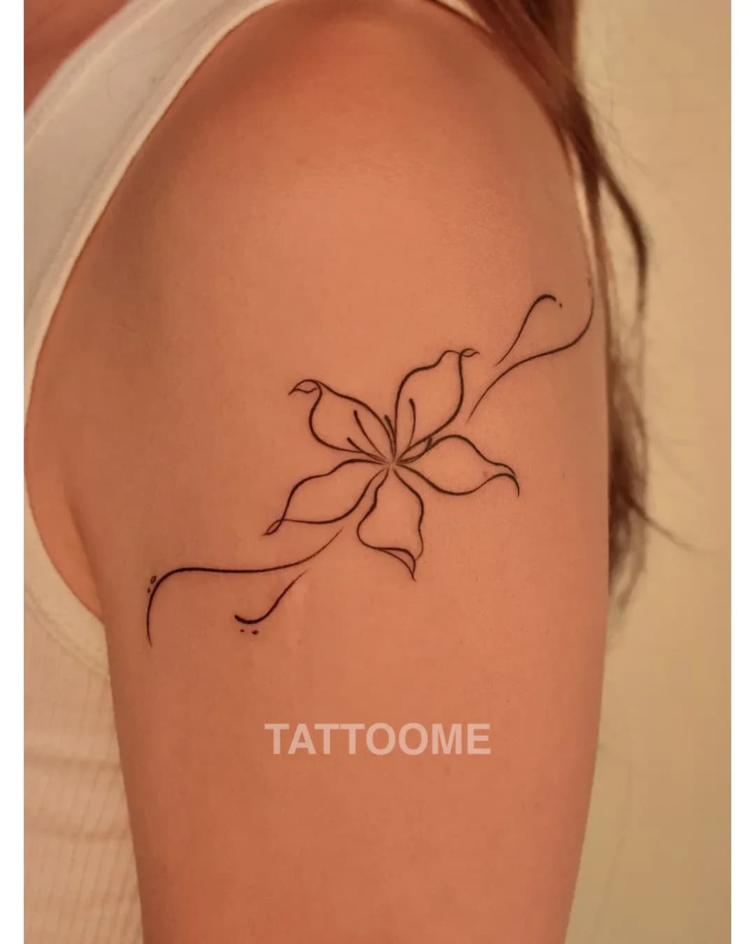 라인워크 꽃2 - tattooer_jina