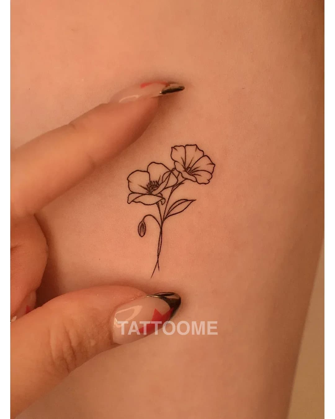 라인워크 꽃1 - tattooer_jina