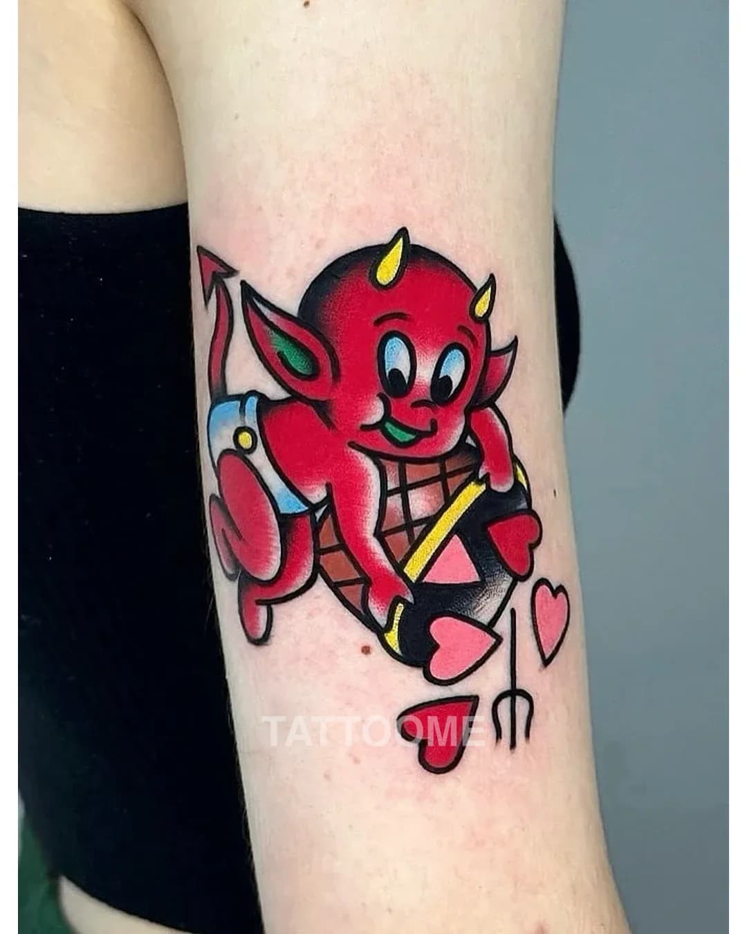 올드스쿨 악마 - chichi_tattooer