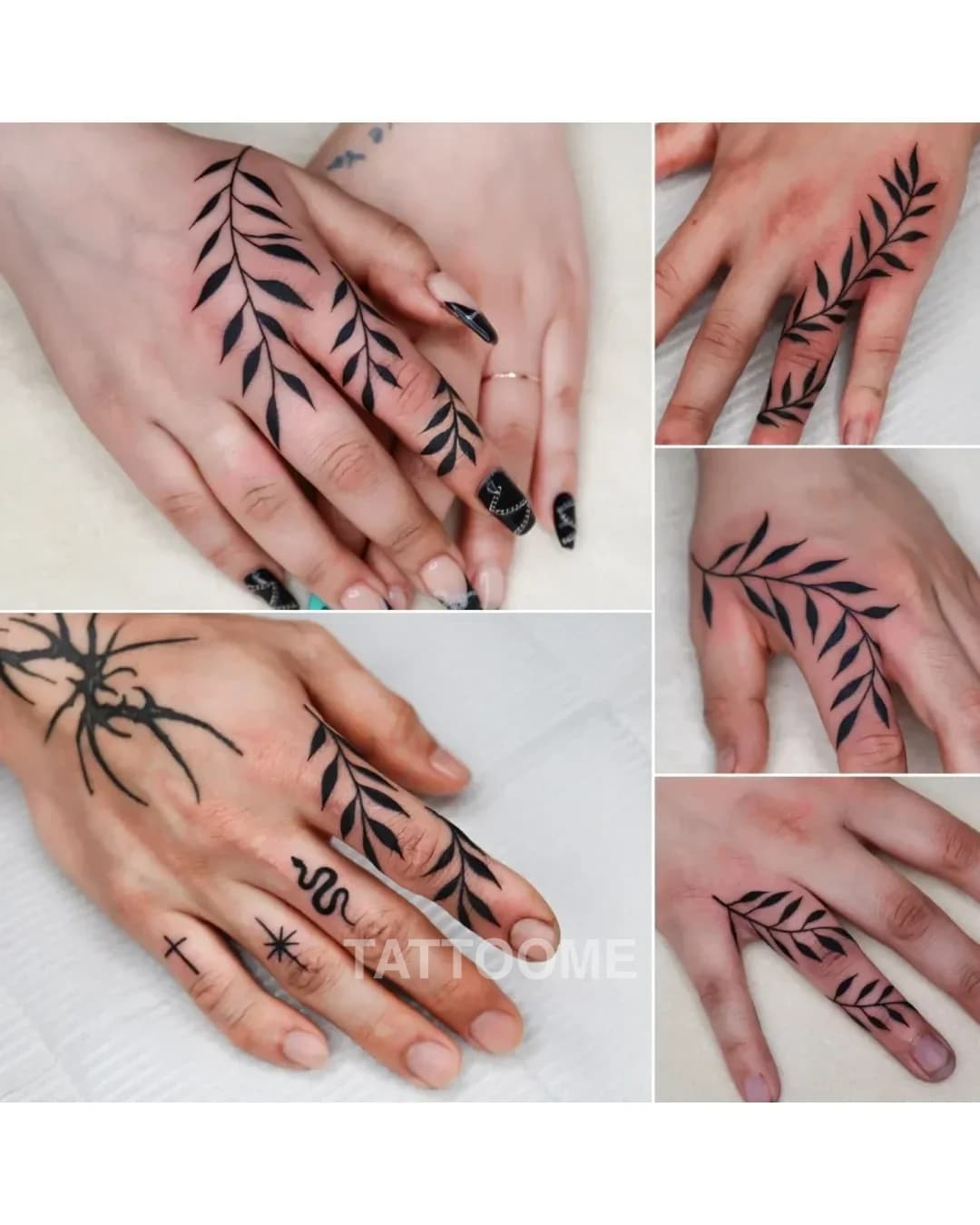 라인워크 나뭇잎1 - yujin_tattoo