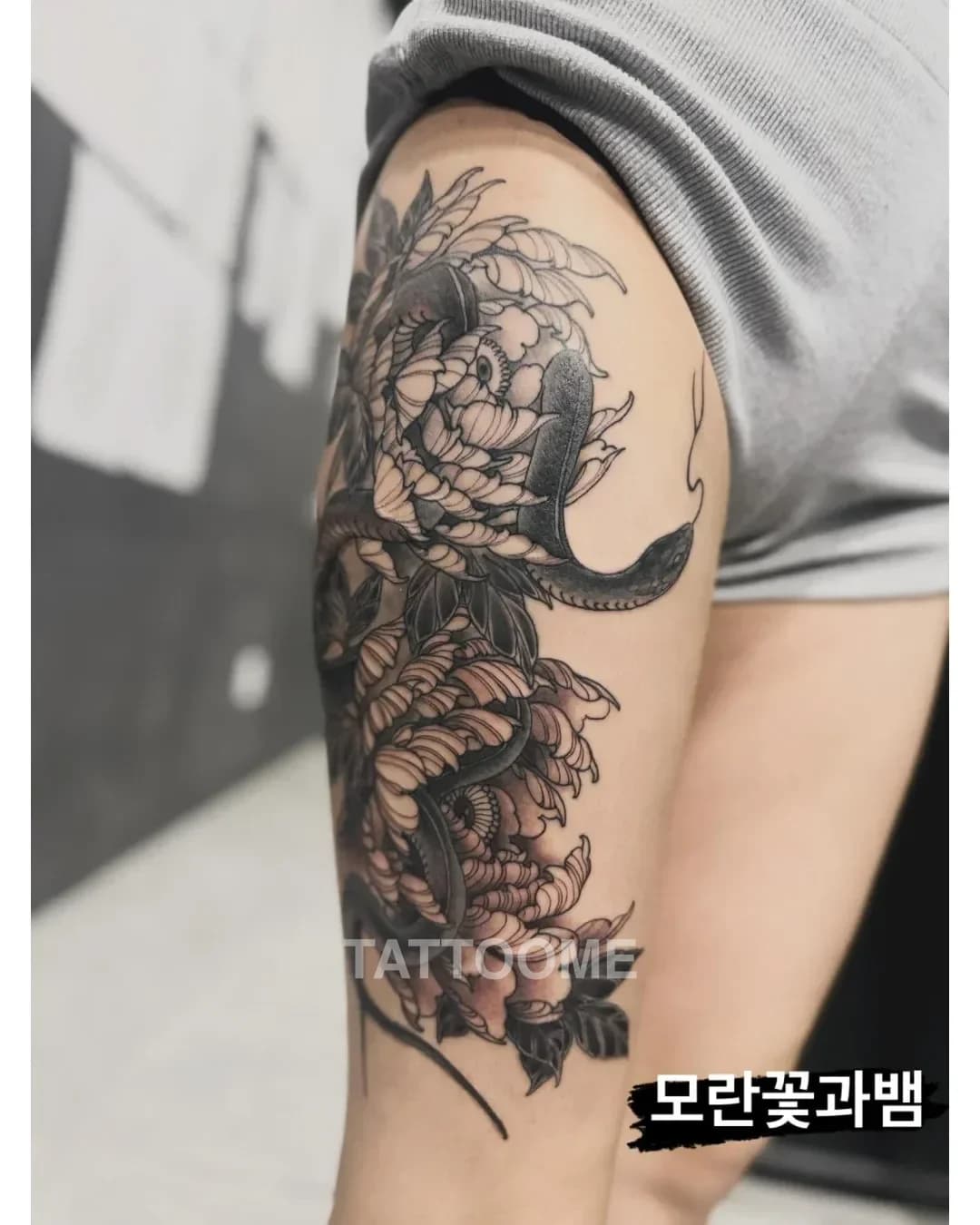 블랙워크 타투 3 - gunwoo_tattoo