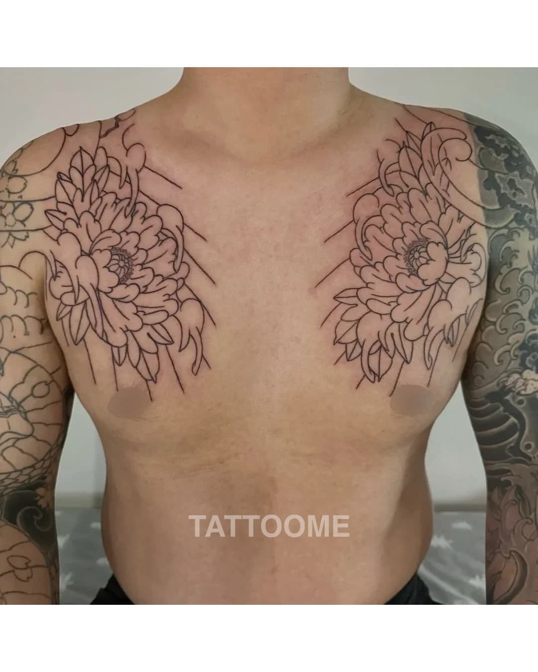 이레즈미 가슴반팔 라인 - iwa_irezumi