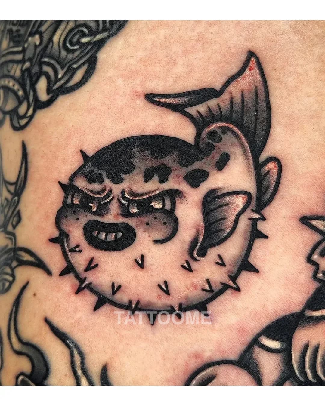 뉴스쿨 복어 - bini_k.tattooer