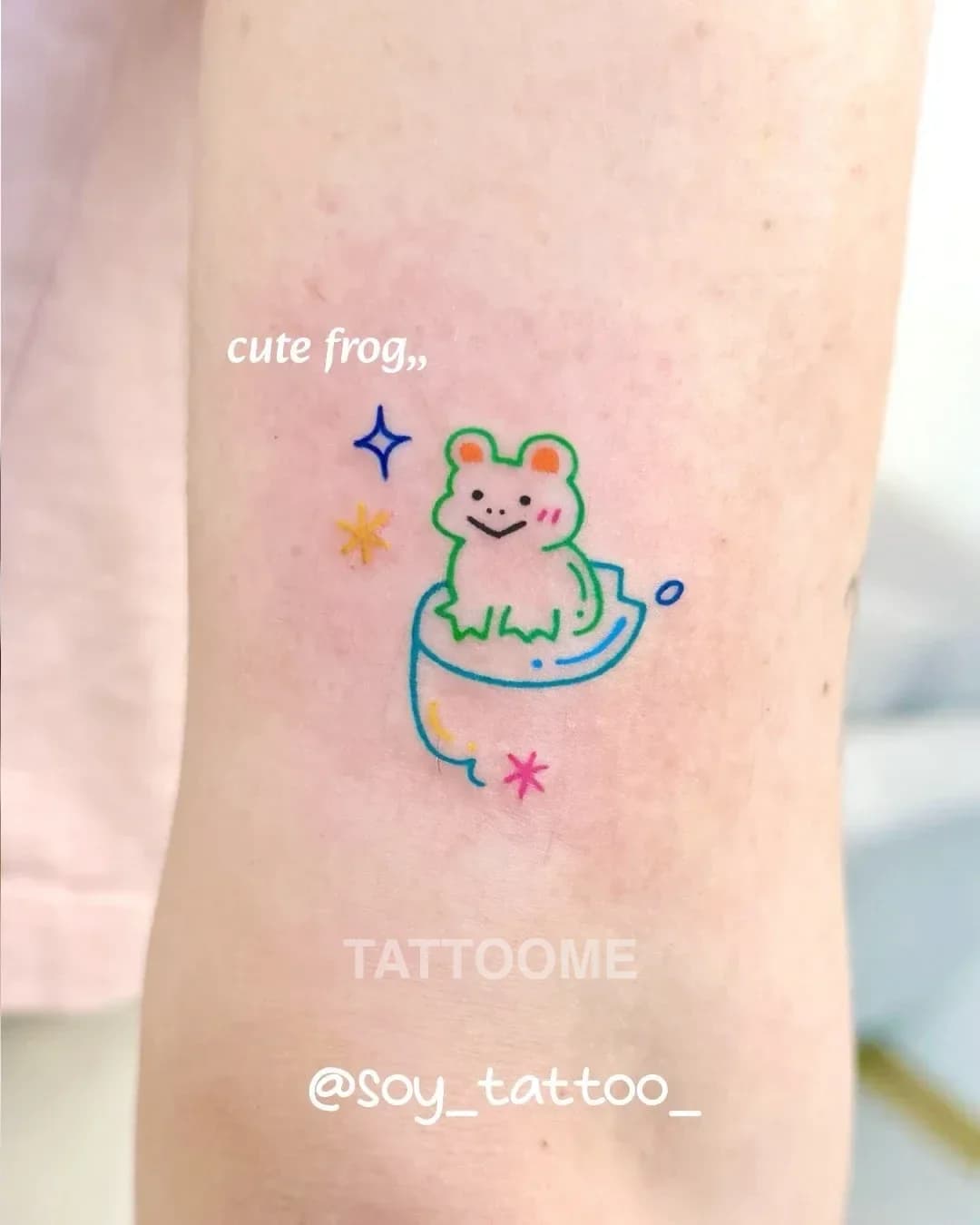 감성타투 개구리 - soy_tattoo_