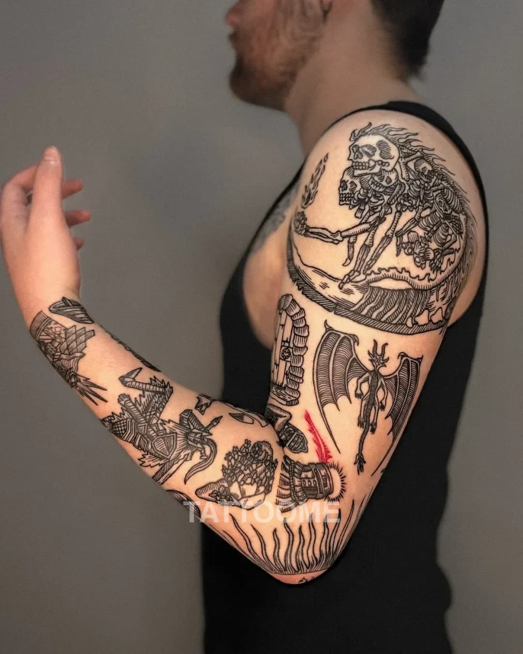 블랙워크 타투 1 - mephisto_tattooer